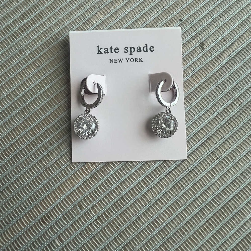 Kate Spade Silver Sparkle Earrings